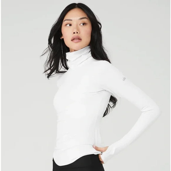 ALO Yoga Tops - Alo Alosoft Refine Turtleneck Women's Medium White